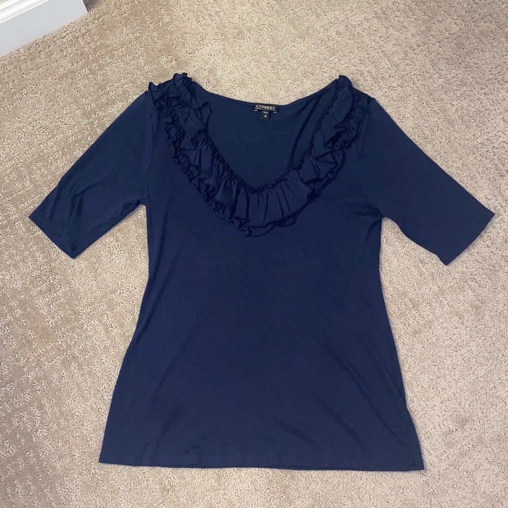 Navy blue Express shirt
